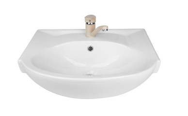 Washbasin isolated on white