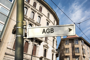 Obraz premium Schild 242 - AGB