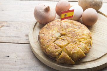 Tortilla de patatas (typical food in spain)