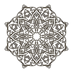 Mandala. Ethnic decorative element.