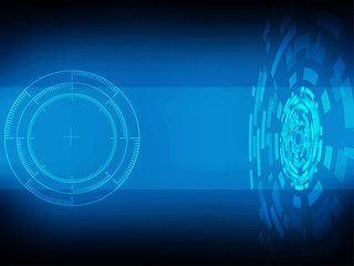 Cyber security Concept  on Abtract Technology background. Vector illustration