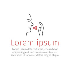 Obraz premium Coughing up blood