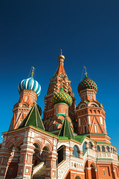 Moscow, Russia. View of Saint Basil's Cathedral in Red Square 