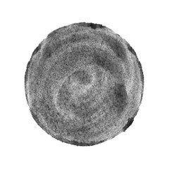 Runder schwarzer Kreis mit Wasserfarbe