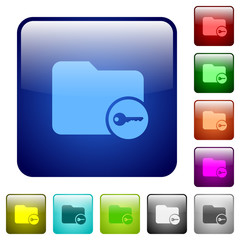 Secure directory color square buttons