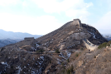 The Great Wall of China in Badaling, China