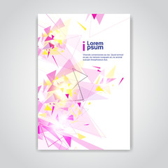 Abstract Triangle Geometrical Background Banner Copy Space Vector Illustration