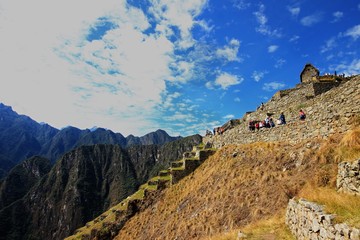 Fototapeta na wymiar The Inca city of Machu Picchu 