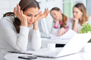 Fototapeta premium Portrait of a pleasant business woman 