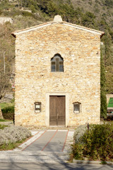 Fototapeta na wymiar San Bernardo chapel, Seborga , Italy
