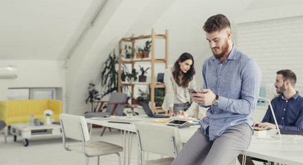 Businessman Using Phone