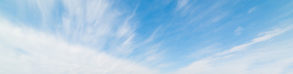 cirrus clouds and blue sky