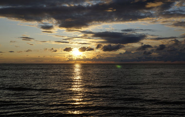 Sunset on the Baltic coast