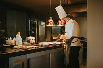 The chef in the restaurant