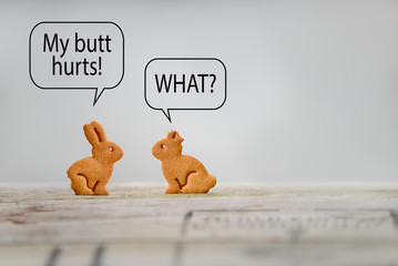 My butt hurts - humor