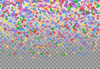 Congratulations background with confetti in the air
