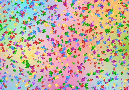 Festival background with multicolored confetti

