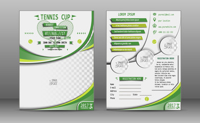 Tennis cup brochure