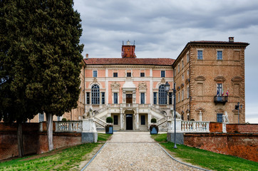 Fototapeta na wymiar Castle of Govone in Piedmont, Italy
