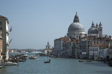 Fototapeta na wymiar San Salvatore on the Grand Canal Venice