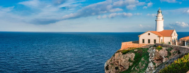 Cercles muraux Phare Leuchtturm Küste Mallorca Balearen Insel Mittelmeer