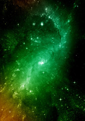 galaxy in a free space