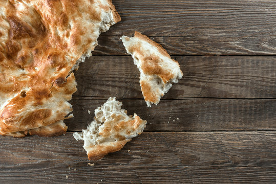 Traditional asian bread. Flatbread