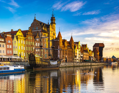 Cityscape of Gdansk in Poland