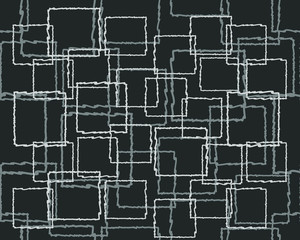 Seamless pattern with squares , vector