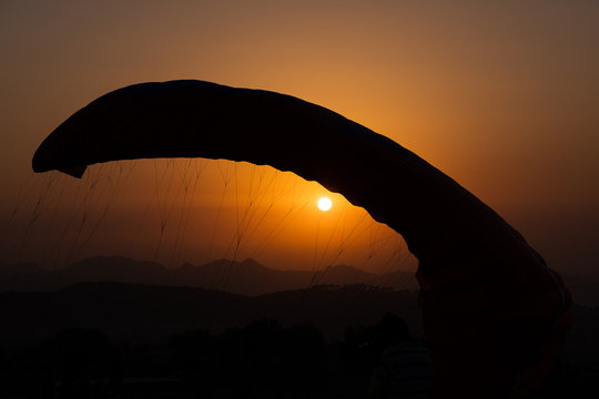 Paragliding at Bir
