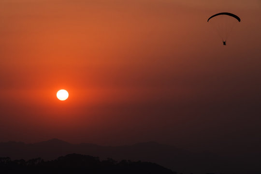 Paragliding at Bir
