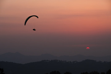 Paragliding at Bir
