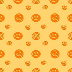 Seamless background with the abstract circles