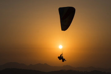 Paragliding at Bir
