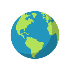 Vector illustration of a planet Earth.