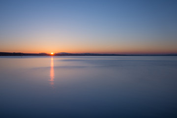 Sunset at the sea side