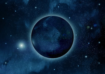 galaxy in a free space