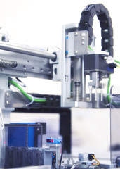 In medical laboratory. medical equipment.