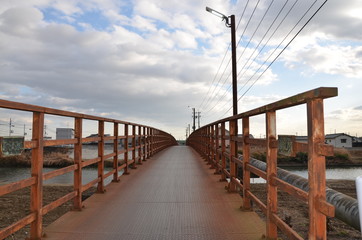 橋　風情ある　田舎にて　岡山