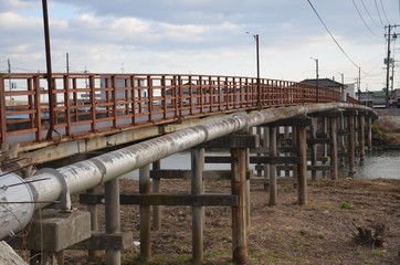 橋　赤錆　パイプ