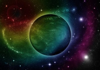 Fototapeta premium galaxy in a free space
