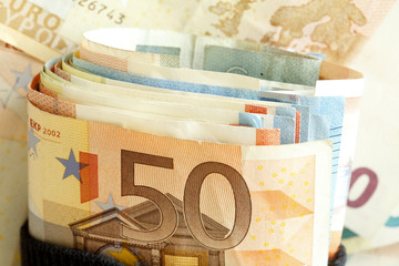 Euroscheine, Geldbatzen