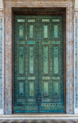 Door of the Basilica di San Giovanni in Laterano in Rome, Italy 