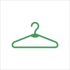 Hanger simple flat icon on background