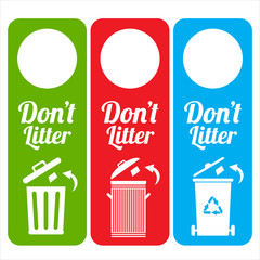 dont litter tag