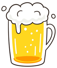 ビールジョッキのイラスト