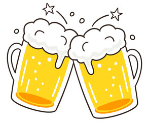 乾杯のイラスト 手書き風 Stock Vector Adobe Stock