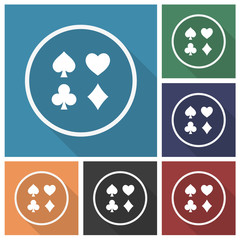 Button - Set - Schatten - Kartenspiel