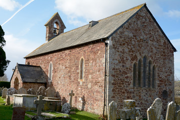 Fototapeta premium Saint Nicholas Church Ringmore in the Parish of Shaldon in Devon England