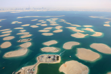 Dubai The World Welt Insel Inseln Deutschland Österreich Schweiz Panorama Luftaufnahme Luftbild © Markus Mainka